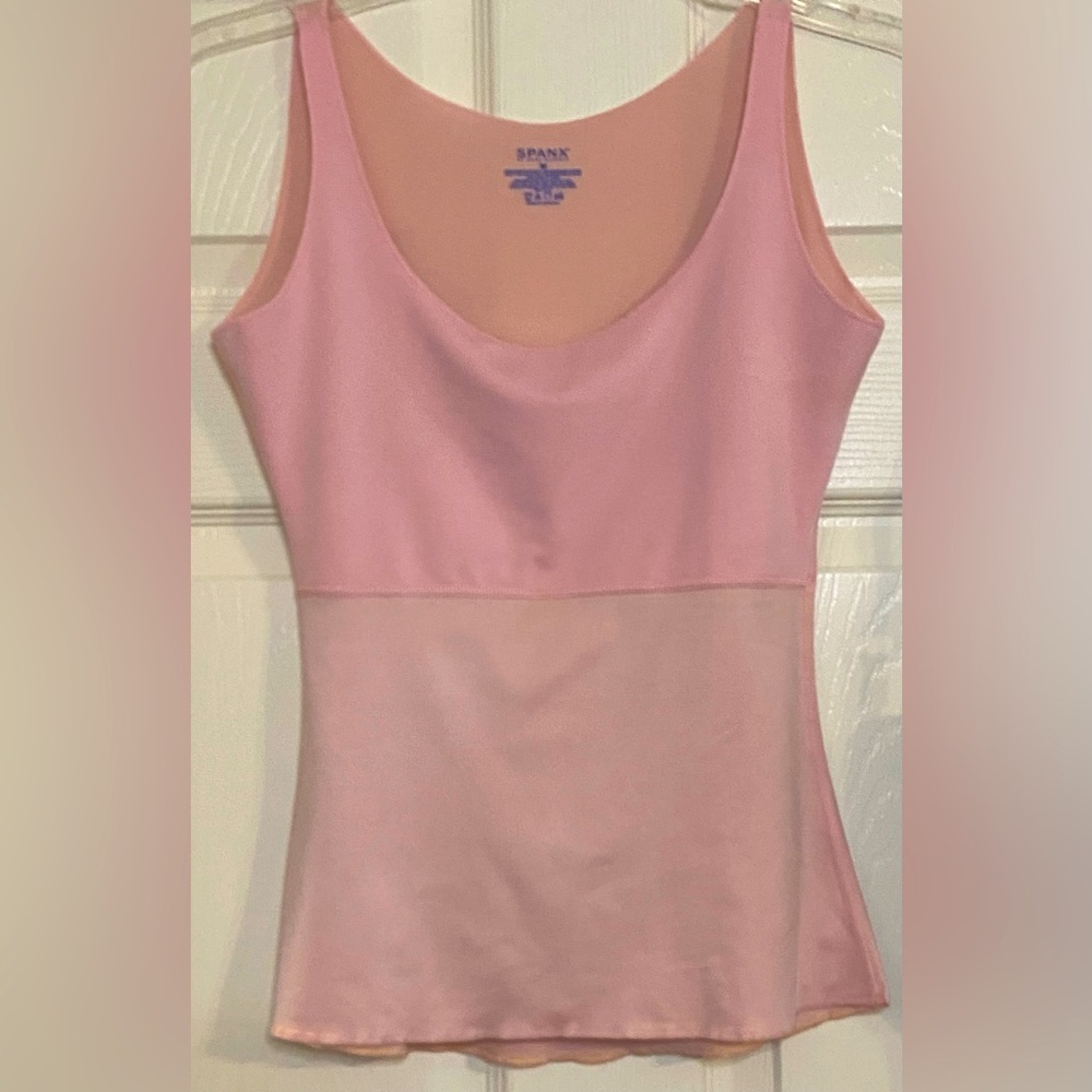 Spanx Hide And Seek Pink tank top shaping cami shapewear Size M